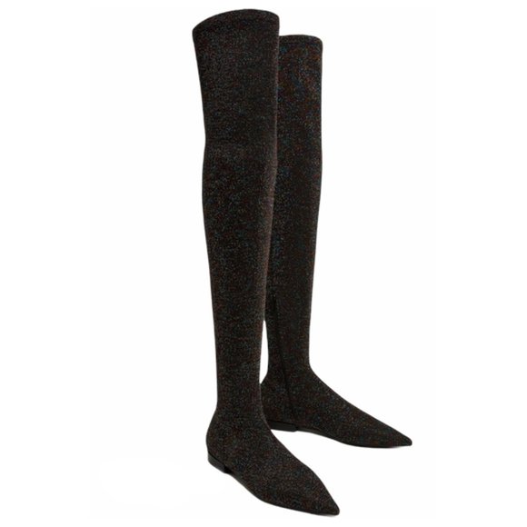 Zara Shoes - ZARA Multicolor Metallic Over The Knee Boots